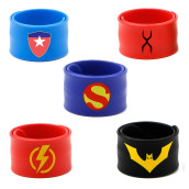 Slap Bracelets for Kids Party Supplies Favors Boys Wristband Accessories Wrist Strap gift Supplies,3 years and up (5-Pack)