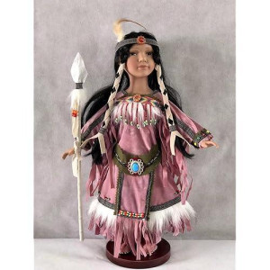 Jmisa 16" Porcelain Indian Doll