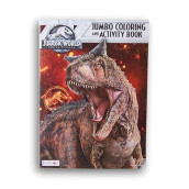 Lazy Days Jurassic World Fallen Kingdom Jumbo Coloring And Activity Book - 96 Pages