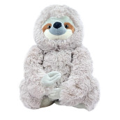 Kinrex Sloth Stuffed Animal - Sloths Plush Toys For Kids, Babies, Adults, Realistic Three Toed Sloth Toy Plushie, Gifts For Thanksgiving, Christmas, Birthday, Easter, Gray Measures 13 Inches