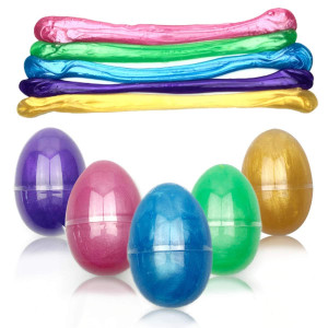 Qingqiu 5 Colors Slime Eggs Stress Relief Toys For Kids Boys Girls Christmas Stocking Stuffers Gifts Party Favors