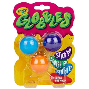 Crayola 74-7291 Globbles 3 In A Package, Assorted Colors