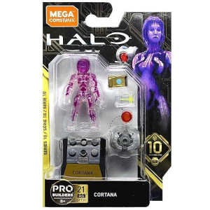 Mega Construx Halo Heroes Pro Builders Series 10 Cortana Mini Figure Gft39