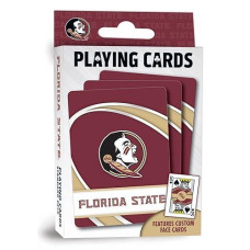 Masterpieces Family Games - Ncaa Florida State Seminoles Playing Cards - Officially Licensed Playing Card Deck For Adults, Kids, And Family