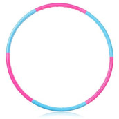 Liberry Kids Exercise Hoop, Detachable & Size Adjustable Toy Hoop, Professional Hoola Rings For Kids Blue,Pink