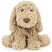 Weigedu Poodle Puppy Goldendoodle Stuffed Animal, Adorable Toy Dog Labradoodle Plush For Kids Boys Girls Birthday Easter Christmas Bedtime Gift, 11.8� Golden
