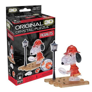 Bepuzzled | Peanuts Snoopy Detective Original 3D Crystal Puzzle, Ages 12 And Up, 2.75 X 1.5 X 3.5 Inches