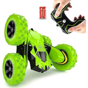 Joyjam Toys For 6-12 Year Old Boys Rc Stunt Car For Kids And Adults 4Wd Off Road Truck 2.4Ghz Remote Control Vehicle Double Sided 360 Degree Rotating Christmas Birthday Gifts For Boys
