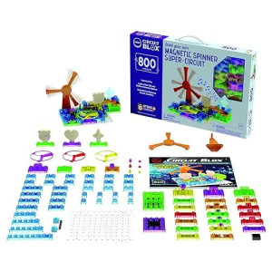 E-Blox Circuit Blox Builder - 800 Projects Circuit Board Building Blocks Coding Kit Toys Set For Kids Ages 8+, Cb-0187