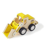 Stanley Jr. Construction Toy Truck Front Loader Wood Craft Kit - Diy Assemble Toy For Kids