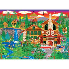 Cra-Z-Art - Roseart - Home Country - Dozing Bear Lodge - 1000 Piece Jigsaw Puzzle