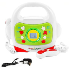 Iq Toys Mp3 Player And Karaoke Machine With 2 Microphones Music Player For Kids - Bluetooth/Mp3/Usb/Micro Sd Connection
