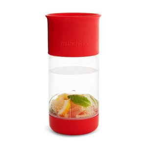 MunchkinA MiracleA 360 Fruit Infuser Toddler Sippy cup, 14 Ounce, Red