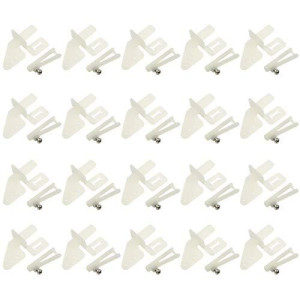Wmycongcong 20 Pcs Nylon Control Horns 21X11 Mm (4 Hole) For Rc Airplane Parts Remote Control Foam Electric Plane