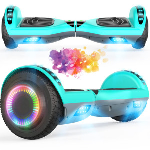 Veveline Hoverboard For Kids, 6.5 Two-Wheel Self Balancing Hoverboard Bluetooth (Blue)