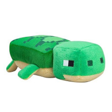 Jinx Minecraft Happy Explorer Sea Turtle Plush Stuffed Toy, Green, 8" Long