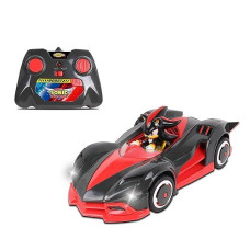 Nkok Team Sonic Racing 2.4Ghz Radio Control Toy Car With Turbo Boost - Shadow The Hedgehog 602, Red, Turbo Boost Feature, Features Working Lights, For Ages 6 And Up