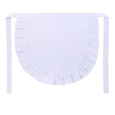 SUN2ROSE girls cosplay Waist Apron Tight costume, White Half Apron Kitchen Party Favors Also Fits for Kids Apron (Small) (1)