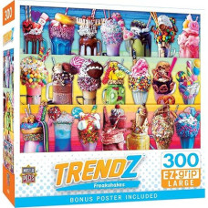 Masterpieces Trendz - Freakshakes 300Pc Ezgrip Puzzle Multicolor, 18" X 24"