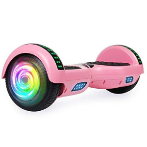 Sisigad Hoverboard For Kids Ages 6-12, A02-Bluetooth Pink