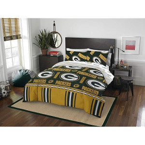 Northwest Nfl Green Bay Packers Unisex-Adult Bed In A Bag Set, Full, Rotary Legacy