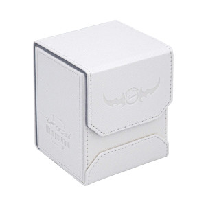 Zoopin Leather Deck Box-White For Collectible Cards-Mtg,Yugioh,Pokeman,Tes Legacy,Munchkins Ccg Decks And Also Small Tokens Or Dice- Hold 80 Sleeved Cards Or 150 Naked Cards ?