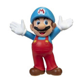 Super Mario Action Figure 2.5 Inch Ice Open Arms Mario Collectible Toy