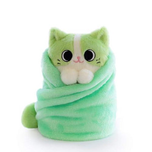 Hashtag Collectibles Purritos Series 2 Matcha - 7-Inch Multi-Colored Cat Toy Figure
