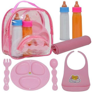 The New York Doll Collection Baby Doll Accessories, Doll Magic Bottles & Doll Feeding Set