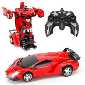 Figrol Remote Control Car|Transformable Robot Rc Cars For Children|2.4 Ghz 1:18 Scale Model With One Button Deformation|360 Degree Rotation Drifting| Ideal Brithday Gifts For Boys And Girls