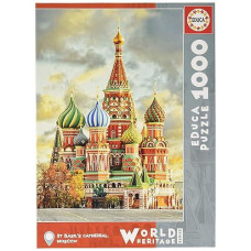 Educa 17998 St. Basil'S Cathedral, Moscow Puzzle, 1000 Pieces, Multicoloured, Piezas