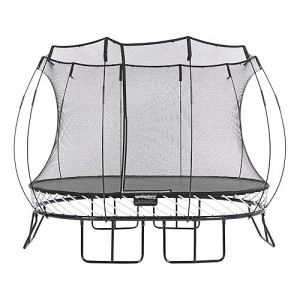 Springfree Trampoline 8 Ft X 11 Ft Medium Oval - Springless, Shock-Absorbent With Hidden Frame And Net Enclosure (For Urban Yards & Long Spaces)