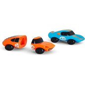 Munchkin Mix and Match Cars Toddler Bath Toy, 2 Pack, Blue/Orange