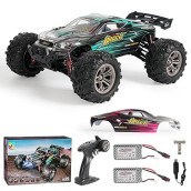 Miebely Rc Cars 1: 16 Scale All Terrain 4X4 Remote Control Car For Adults & Kids, 40+ Km/H Waterproof Off-Road Rc Trucks, High Speed Electronic Cars, 2.4Ghz Radio Controller, 2 Batteries, 2 Car Bodies