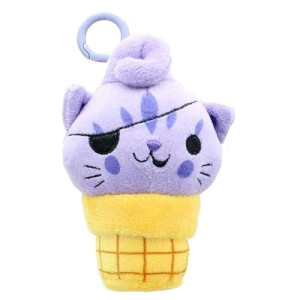 Seven20 - Kitty Cone Clip Bluebarry 5 Inch Plush Backpack Clip