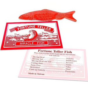 Artcreativity Large 3.5 Inch Mood Fortune Teller Fish - Set Of 72 - Cool Novelty Toy For Kids And Adults - Fun Science Learning Aid - Christmas Party Cracker Toy, Birthday Party Favor