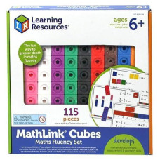 Learning Resources Lsp4299-Uk Maths Fluency Set-Mathlink Cubes