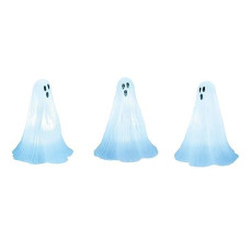 Department 56 Village Cross Product Accessories Halloween Ghosts Lit Figurine Set, 2.75 Inch, White