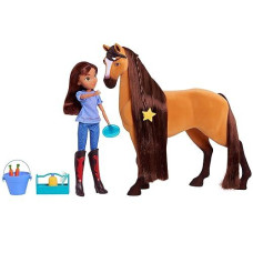 Dreamworks Spirit Riding Free Deluxe 14 Inch Spirit Horse And 11.5 Inch Lucky Doll Set With Accessories, Kids Toys For Ages 3 Up By Just Play