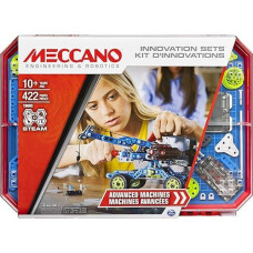 Meccano Advanced Machines Innovation Set, S.T.E.A.M. Building Kit With Real Motor