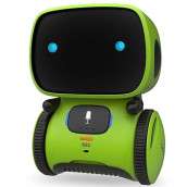 Gilobaby Kids Robot Toy, Talking Interactive Voice Controlled Touch Sensor Smart Robotics With Singing, Dancing, Repeating, Speech Recognition And Voice Recording, Toy For Kids Age 3+ (Green)