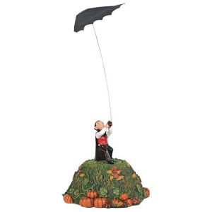 Department 56 Village Cross Product Accessories Halloween Bat Kite Fright Animated Figurine, 10.44 Inch, Multicolor