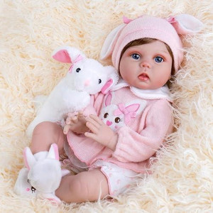 Aori Reborn Baby Dolls - Lifelike Girl Doll, Realistic Newborn Baby Doll With Feeding Toy, Gift Set For Kids 3+