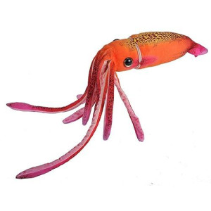 Wild Republic Wr Print Squid Plush Stuffed Animal Plush Toy Gifts For Kids Orange 22