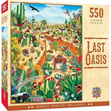 550 Piece Jigsaw Puzzle For Adult, Family, Or Kids - Last Oasis By Masterpieces - 18"X24" - Family Owned American Puzzle Company