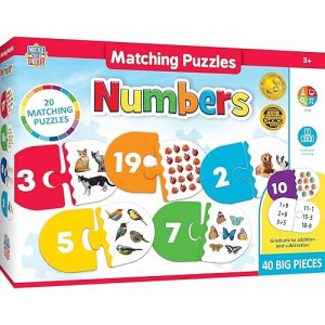 Masterpieces Kids Games - Educational Numbers Matching Puzzle - Game For Kids And Family - Laugh And Learn