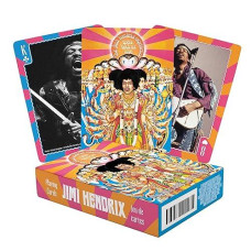 Aquarius Jimi Hendrix Playing Cards - Jimi Hendrix Themed Deck Of Cards For Your Favorite Card Games - Officially Licensed Jimi Hendrix Merchandise & Collectibles - Poker Size