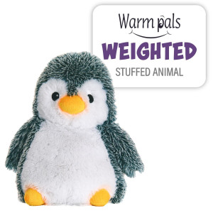 Warm Pals - Peppy Penguin - 1.5Lbs - Cozy Microwavable Lavender Scented Plush Toys - Heated Stuffed Animal - Heatable Coolable Bedtime Comfort Plushie