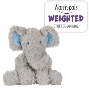 Warm Pals - Sweet Elephant - 1.5Lbs - Cozy Microwavable Lavender Scented Plush Toys - Heated Stuffed Animal - Heatable Coolable Bedtime Comfort Plushie