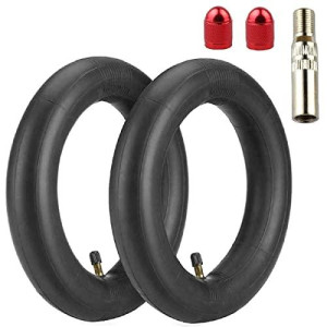Aibiku 8.5-Inch Thickened Inner Tubes, Inflatable Tires For Xiaomi M365, Gotrax Gxl V2 Scooter Inflated Spare Tire - With Valve Extension And Metal Valve Caps, 8 1/2 X 2 (Pair)